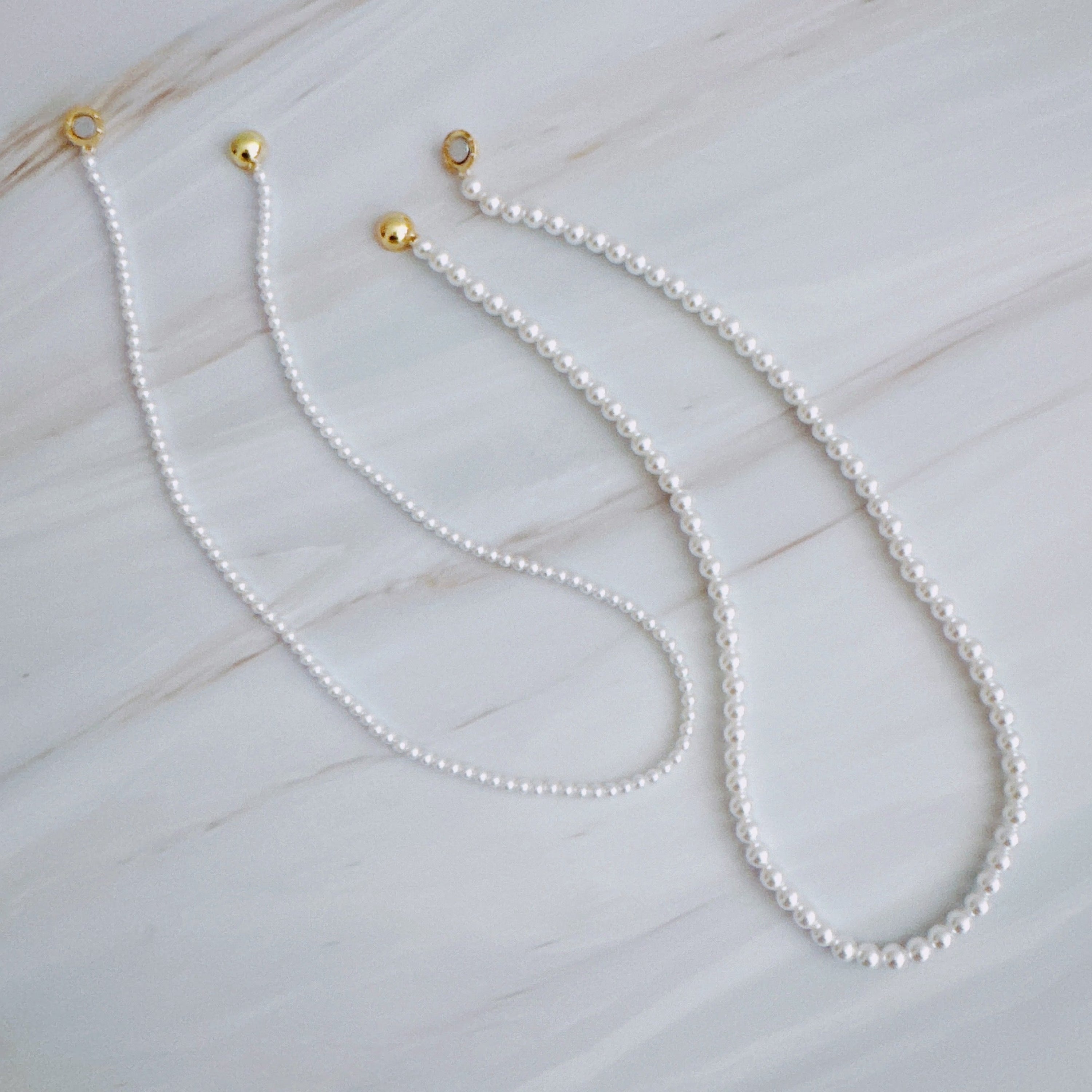 Endless Style Magnetic Pearl Necklace Duo